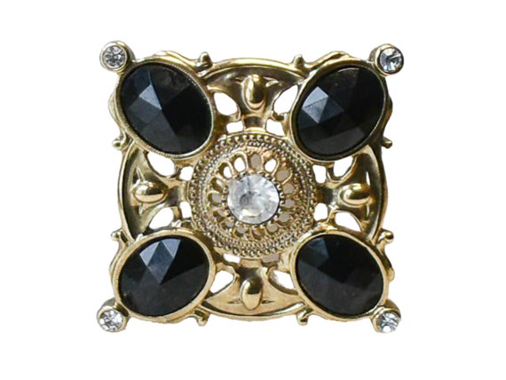1990s 1928 Jewelry Company Gold Plated Filigree J… - image 2