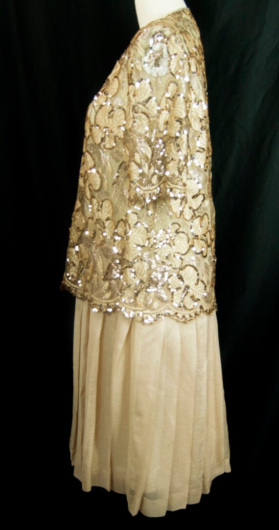 1980s CD de Christian Dior Robes du Soir Lace Sequin … - Gem