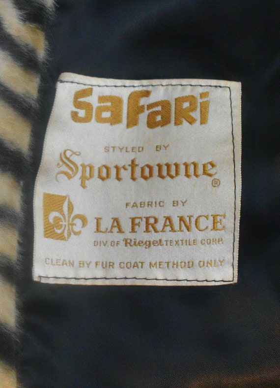 1960s Safari Stylized by Sportowne Faux Big Cat F… - image 6