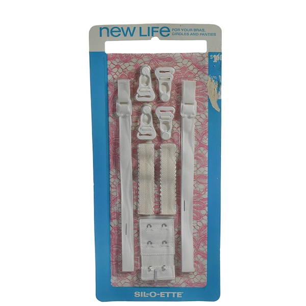 1960s 1970s SI-LO-ETTES Sales Corp New Life For your Bras Girdles & Panties Vintage Mid Century Repair Kit White