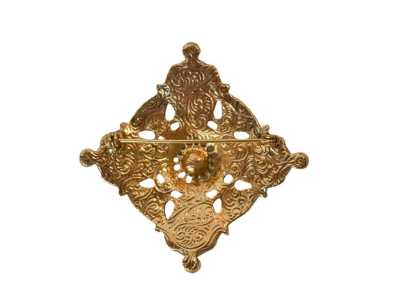 1990s 1928 Jewelry Company Gold Plated Filigree J… - image 3