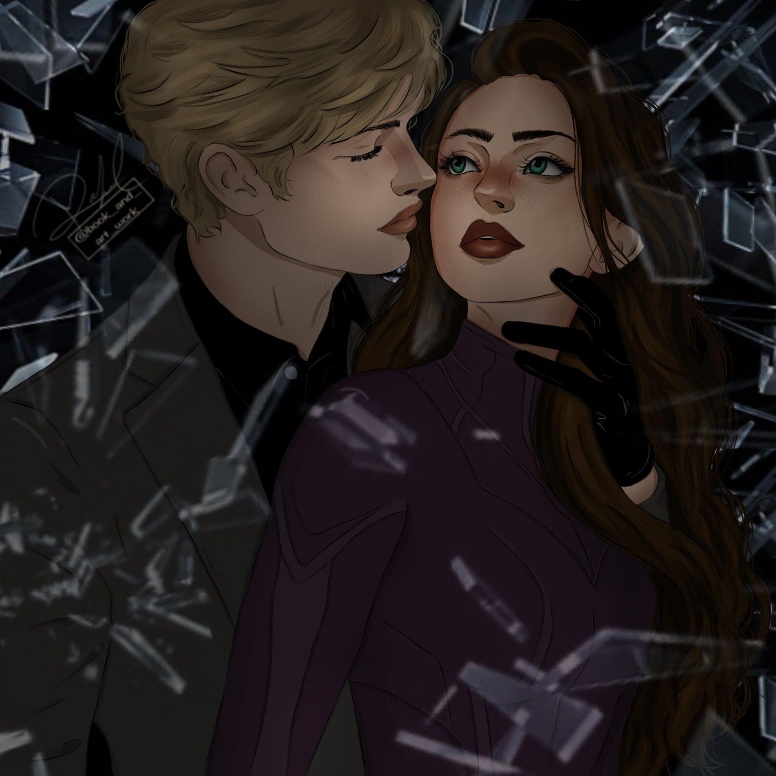 Juliette and Warner (shatter Me Art Print) 4x4 - Etsy