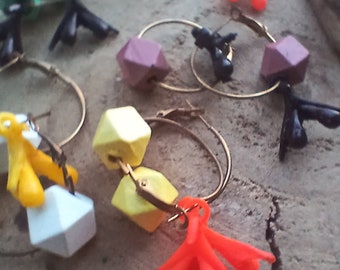 clitoris hoop charms earrings