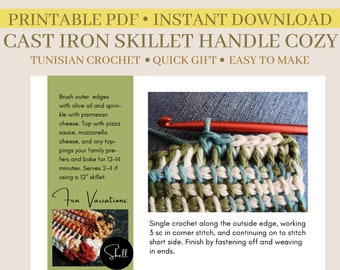 Cast Iron Skillet Handle Cozy Crochet Pattern PDF