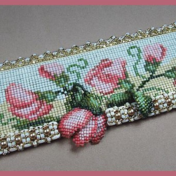 Hey SweetPea Bead Loom Cuff Pattern
