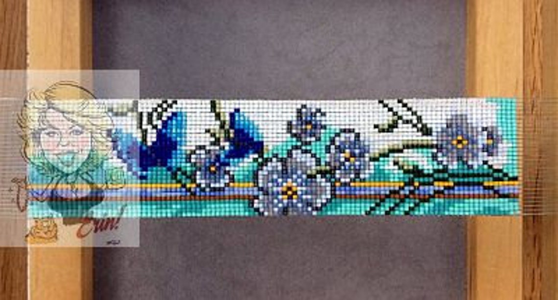 Blue Dream Bead Loom Cuff Pattern Etsy UK