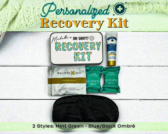 Kit de recuperación para el turno de enfermería para enfermeras: set de regalo con elementos esenciales de relajación para enfermeras, paquete de bienestar y cuidado personal para enfermeras nuevas (té, vaporizadores, etc.).