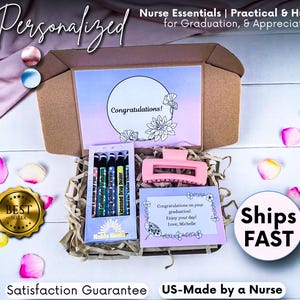 Personalized Nurse Gift Set,Nurse Care Package,RN nurse week gift basket,nurse appreciation,nurse thank you gift box,selfcare CNA, new nurse