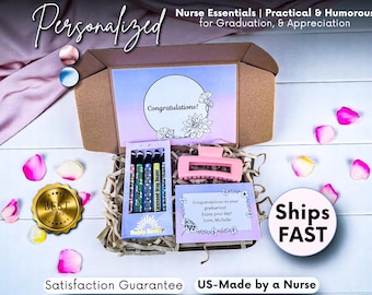 Set de regalo personalizado para enfermeras, paquete de cuidados para enfermeras, canasta de regalo para la semana de enfermería, agradecimiento a la enfermera, caja de regalo de agradecimiento para enfermeras, autocuidado de auxiliares de enfermería (CNA), nueva enfermera