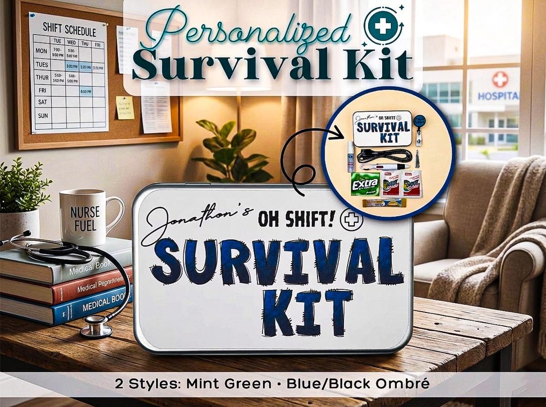 Funny Oh Shift Survival Kit for Male Nurses – New Nurse Survival Kit ...