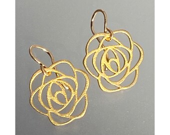 Vermeil Flower Earrings