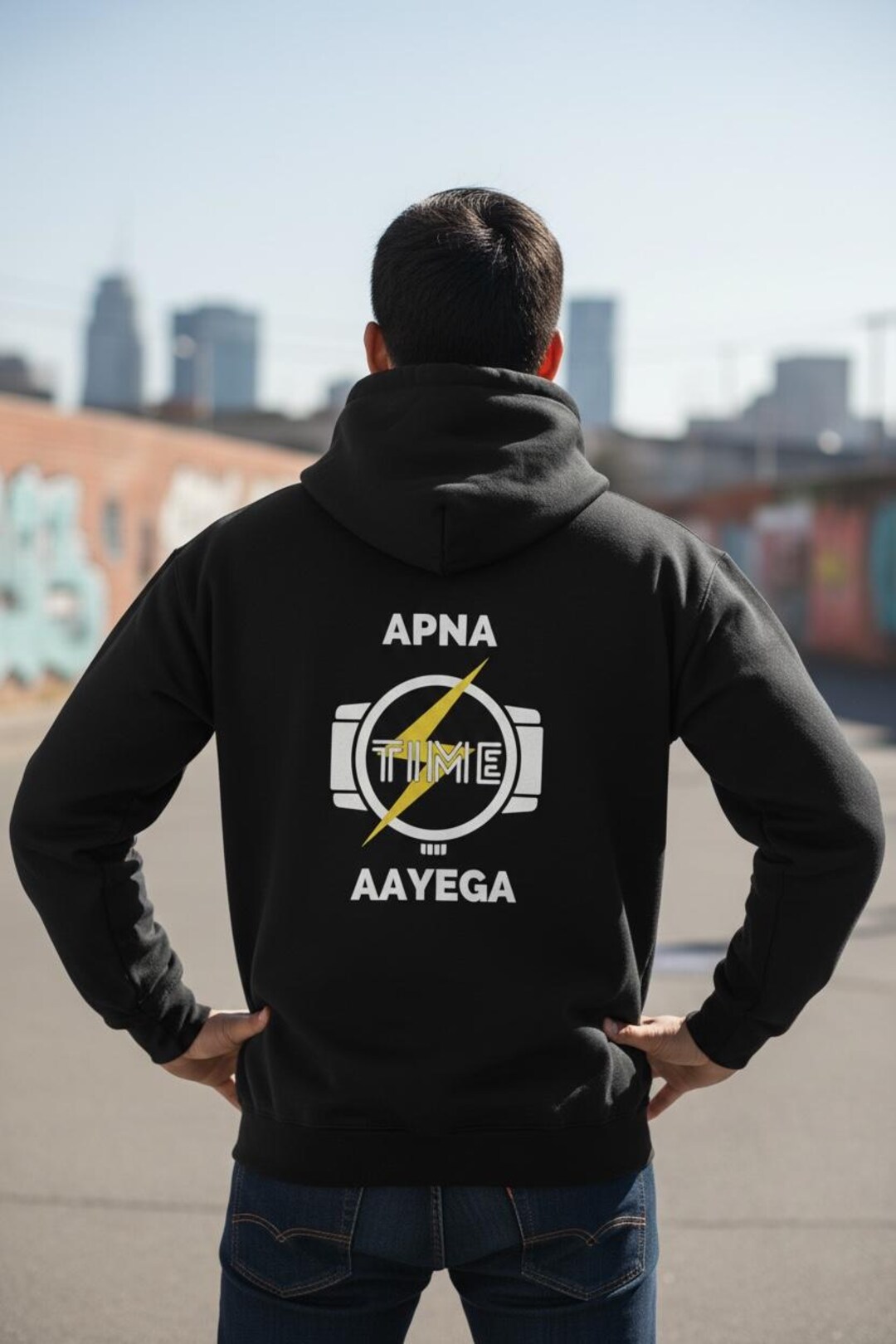 Apna Time Aayega Hoodie | Desi Bollywood Streetwear, Watch Graphic - Etsy