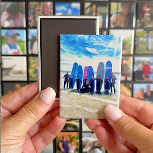 Custom Photo Magnets – 2.5&quot;x3.5&quot; Square Magnets - Fridge Magnet - Personalized Magnet - Gift For Mom - Family - Vacation - Picture Magnet