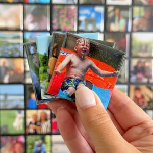 Custom Photo Magnets – 2&quot;x2&quot; Square Magnets - Fridge Magnet - Personalized Magnet - Gift For Mom - Family - Vacation - Picture Magnet