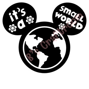 Disney It's A Small World with Flowers SVG-PNG-pdf-bestand