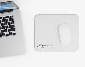 Charming Line Art Dog Mouse Pad - A Cute Upgrade for Your Desk Setup