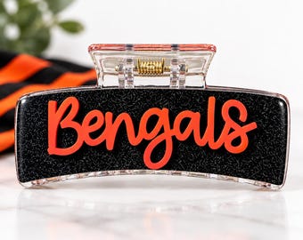 Presilha de cabelo inspirada nos Bengals