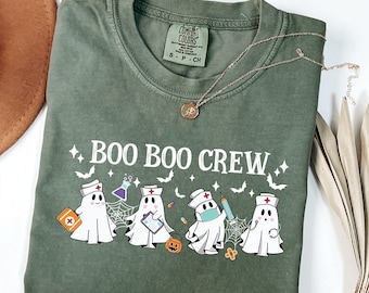 Halloween Nurse T-Shirt: Boo Boo Crew Spooky Season Tee