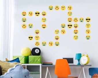 emoji wall decal etsy