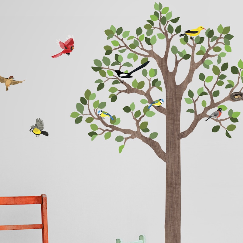 Bird Wall Decals - Etsy