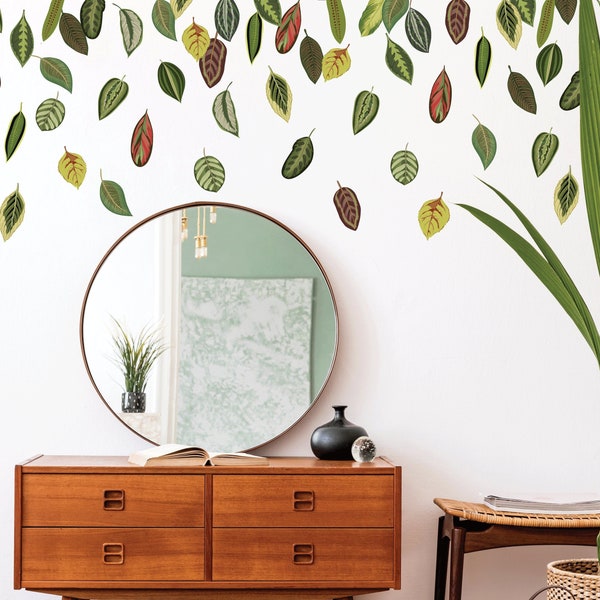 Leaf Wall Decal Etsy