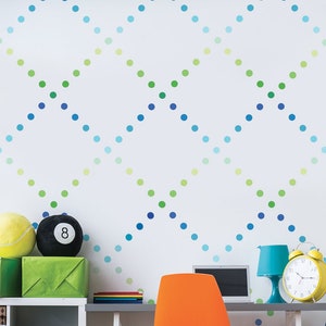 Fabric Wall Decals 121 Mini Ombre Blue Green Confetti Polka Dot Wall Decals Peel and Stick Removable Fabric Wall Stickers