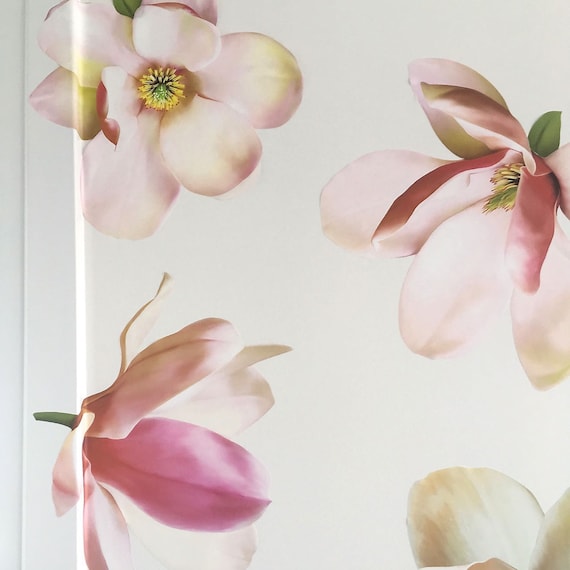 Floral Wall Sticker, Spring Pink Green