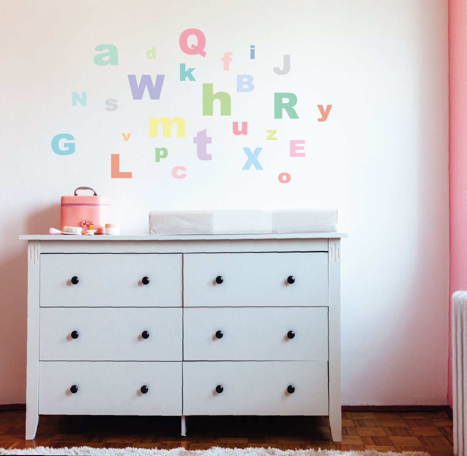 Wall Decals A-Z Alphabet Abc's Fabric Eco-friendly Peel & Stick ...