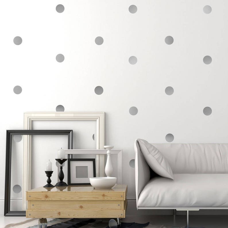 Dots Decals 30 Vinyl Wall Decals Polka Dots Wall Decals 4 Inch Etsy
