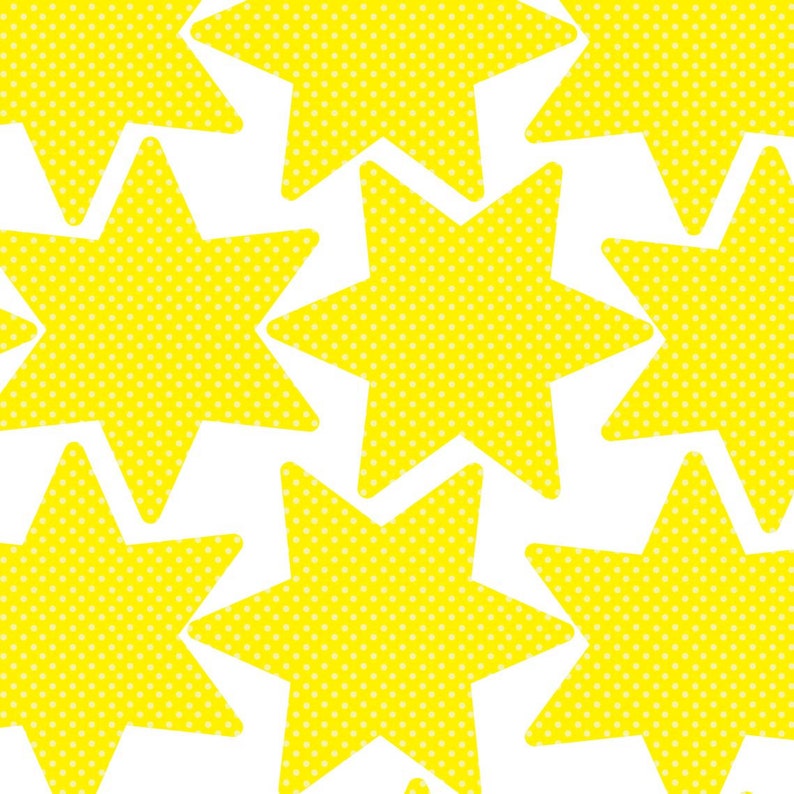 49 Yellow Stars Wall Decals Removable & Reusable Stickers Etsy