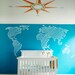Neutral Compass Wall Decal, Matte Fabric Eco-friendly Peel and Stick ...