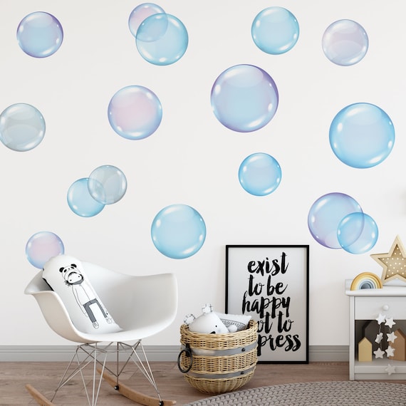 Big Bubbles Decals Bubble Wall Stickers Bathroom Wall Etsy