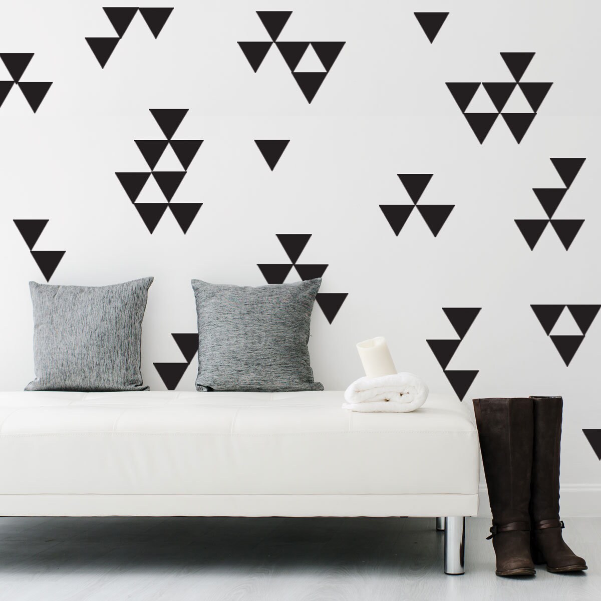 Large Triangle Wall Decals Triangle Vinyl Decals Peel and Etsy