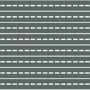 Wall Decals Extra Straight Road Fabric Peel and Stick Eco-Friendly Removable and Reusable Wall Stickers
