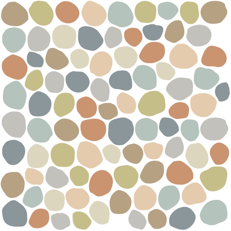 Polka Dot Wall Decals Irregular Dot Decals Colorful Dot Wall Etsy