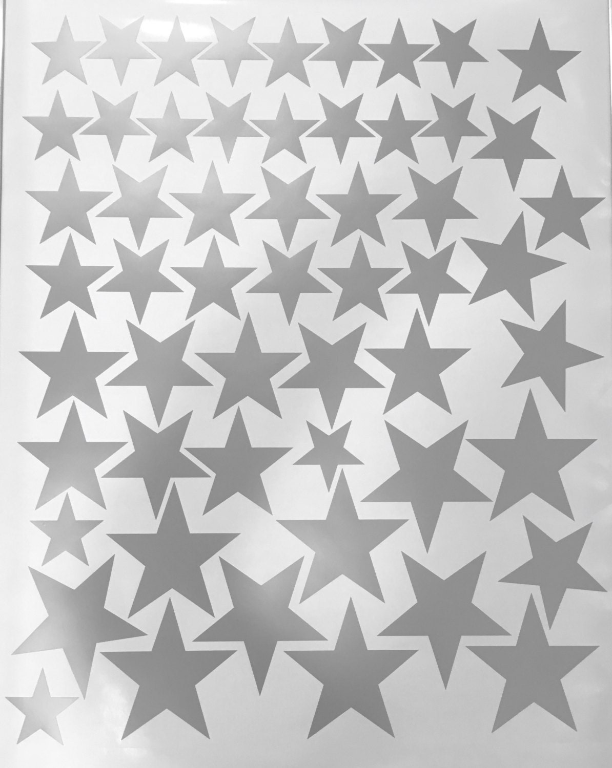 Gold Stars Wall Decals Star Decals Multi sized 5 Point Star Etsy