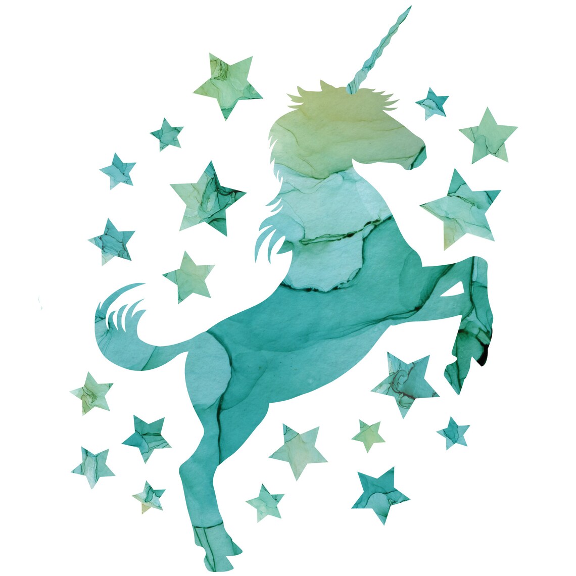 Unicorn Wall Decal Horse Wall Decal Nursery Wall Decals 19 Etsy