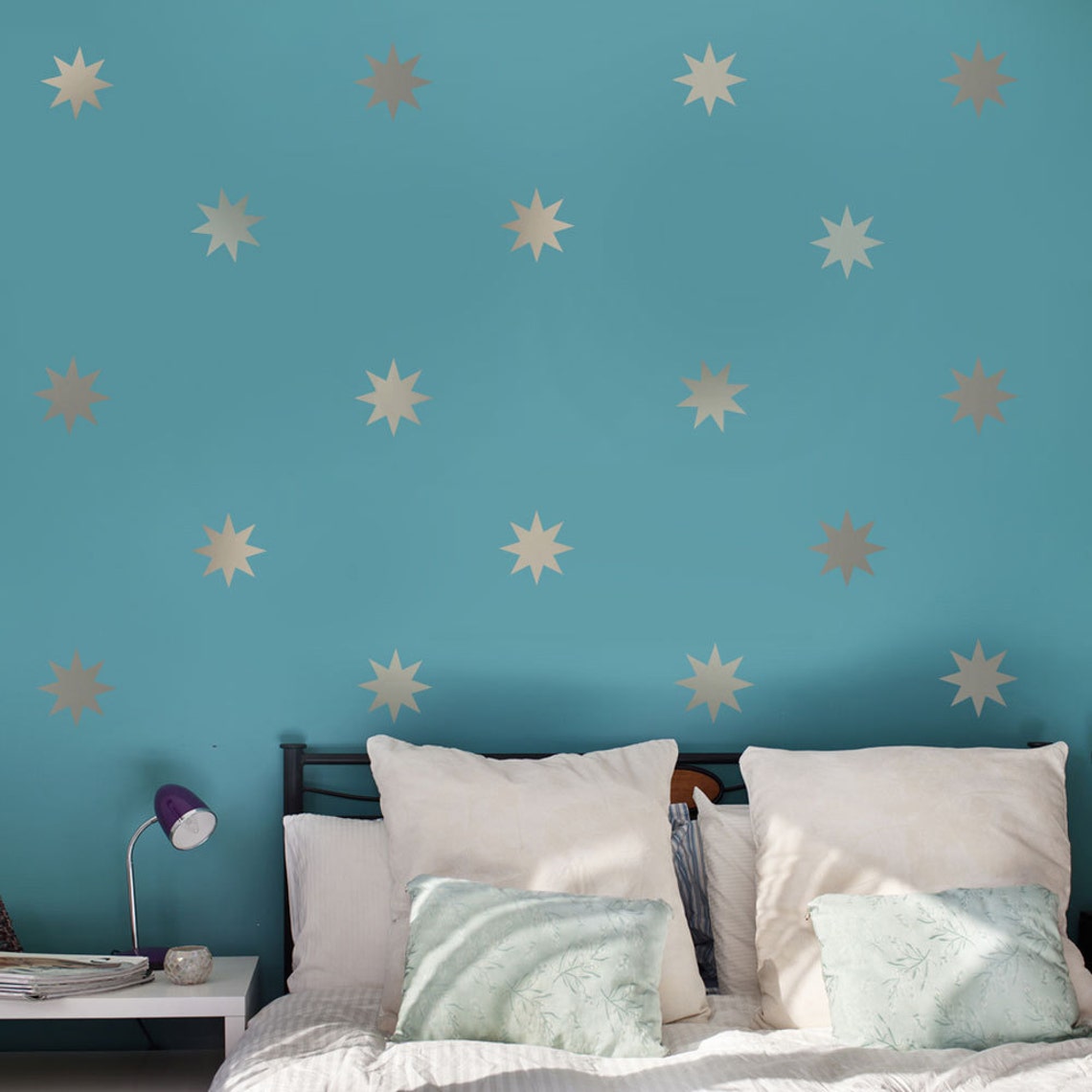 Removable Star Wall Decals Coronata Gold Stars Wall Stickers Etsy