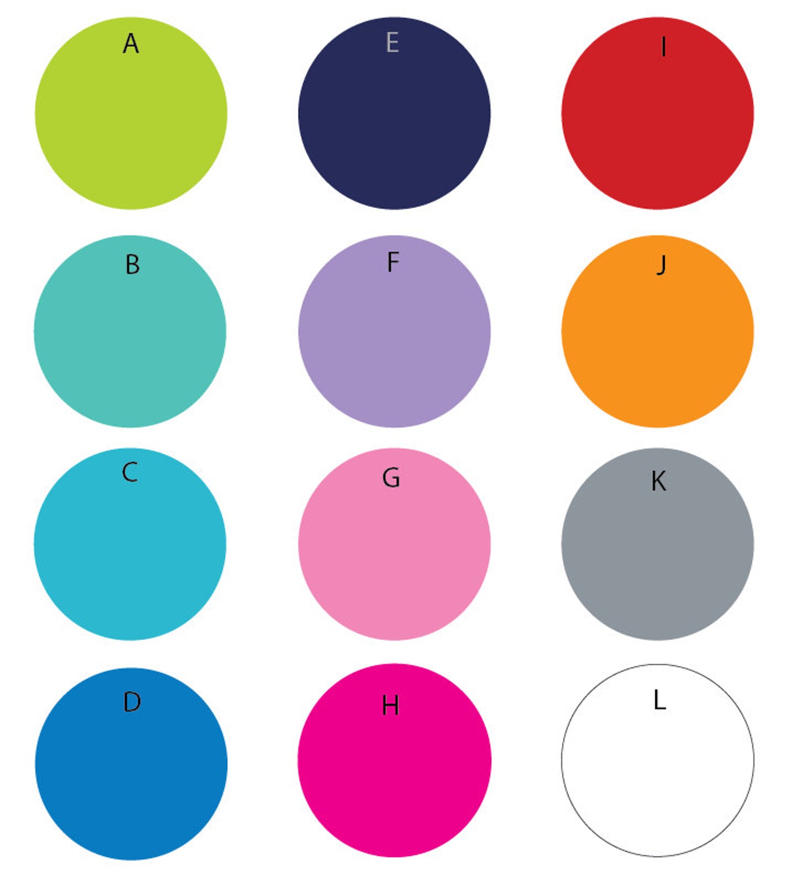 23 Multi Size Polka Dot Wall Decals in 12 Colors Removable Etsy