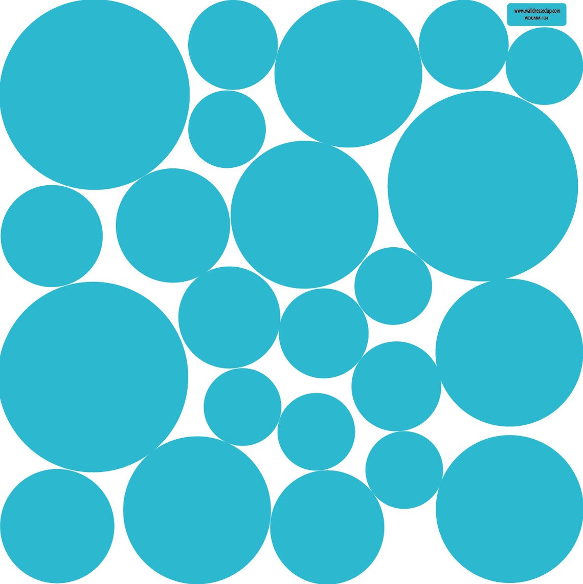 23 Multi Size Polka Dot Wall Decals in 12 Colors Removable Etsy