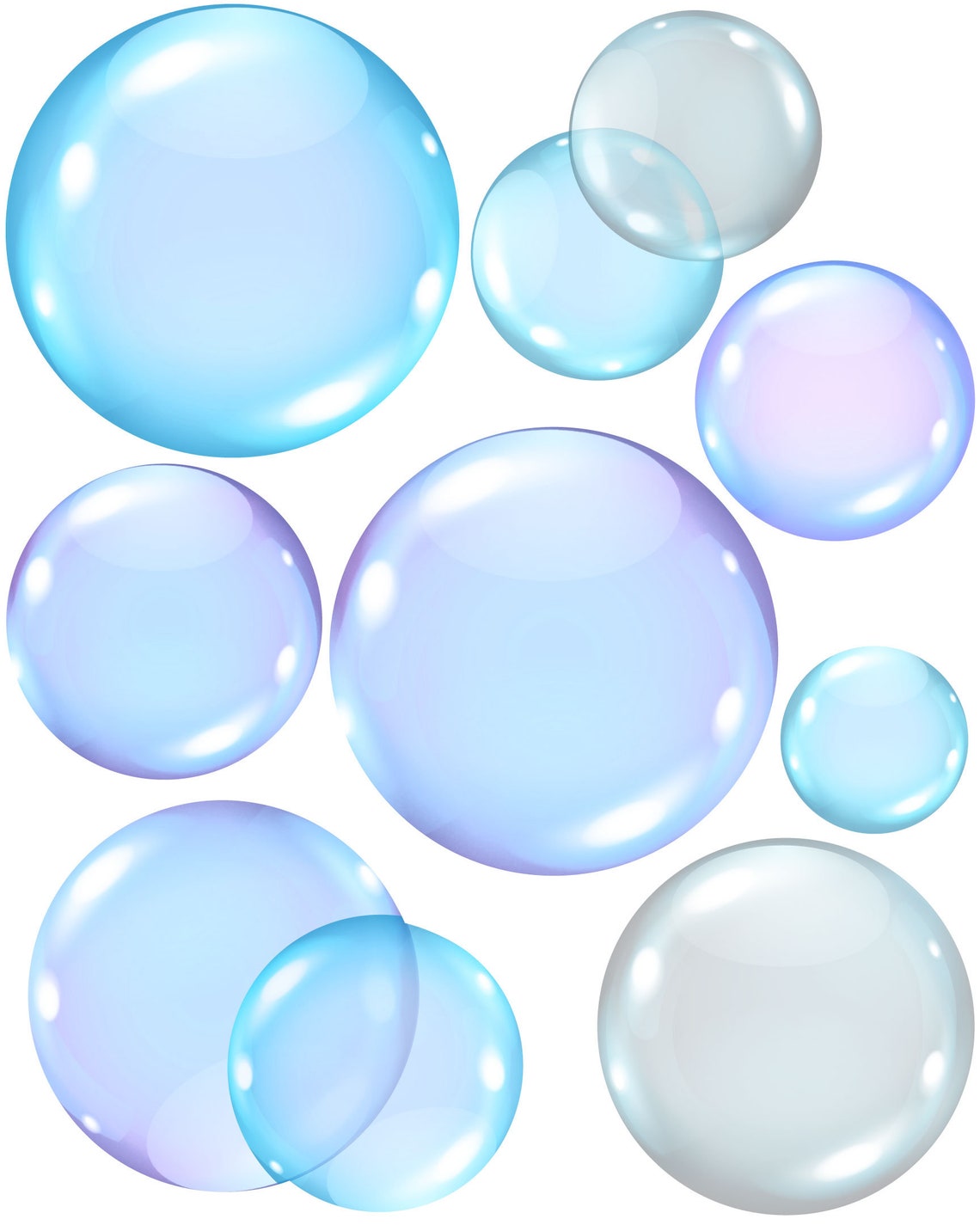 Big Bubbles Decals Bubble Wall Stickers Bathroom Wall Etsy