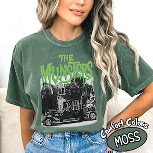 The Munster Halloween Retro Shirt, Monster Mash Halloween T-shirt, The Munsters Tee, Frankenstein Horror Movie Tee, Horror Characters Tee