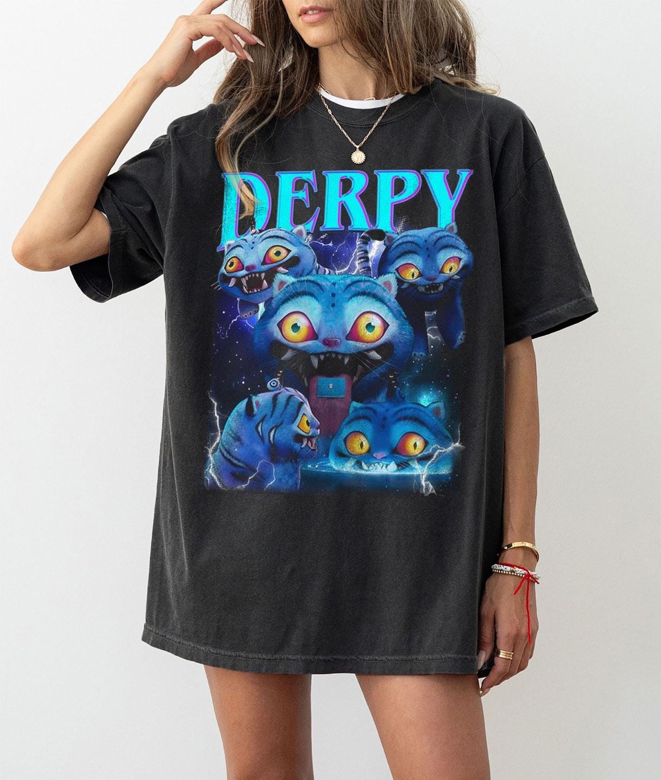 Kpop Demon Hunters Tiger Shirt, Derpy the Tiger And Bird Demon Hunter Tiger Tee, Hunters Tiger fan, Kpop Saja Boys Shirt, Kpop Demon Hunters