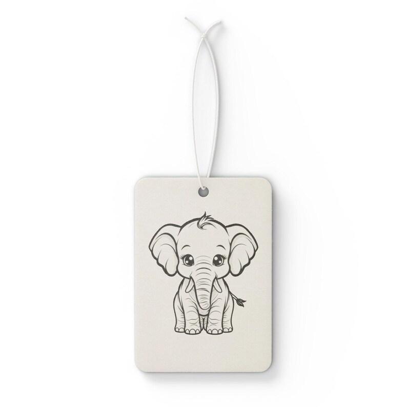 Elephant Car Air Freshener: New Car, Pine, Black Ice Scents image 3