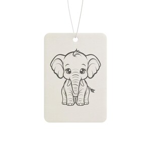 Elephant Car Air Freshener: New Car, Pine, Black Ice Scents image 4