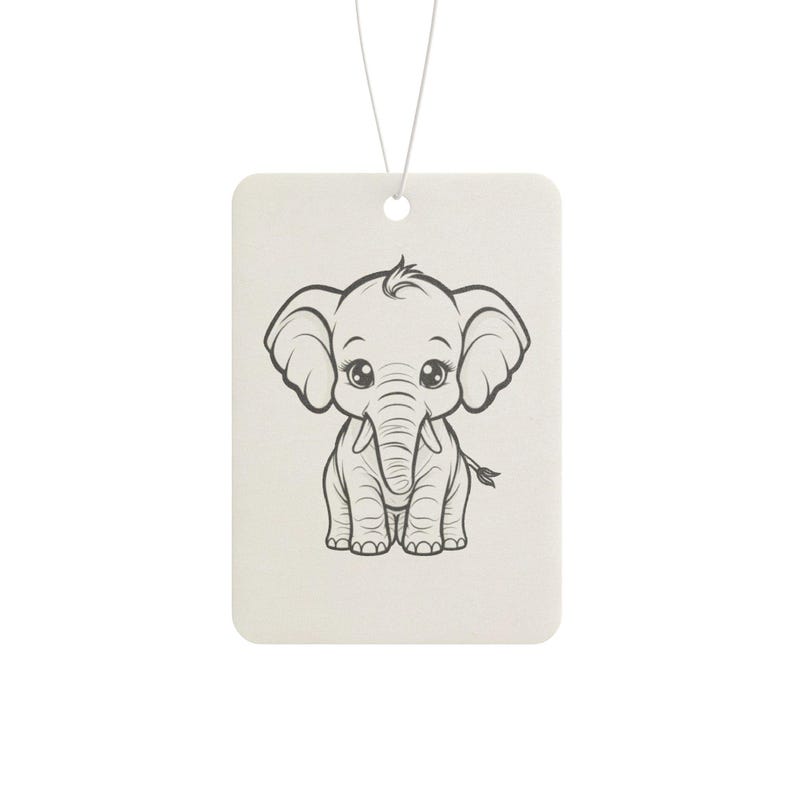 Elephant Car Air Freshener: New Car, Pine, Black Ice Scents image 4