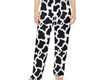 Women's Cow Print Pajama Pants