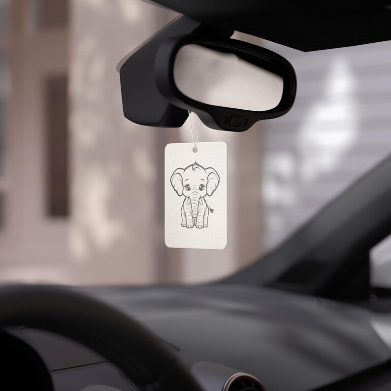 Elephant Car Air Freshener: New Car, Pine, Black Ice Scents image 6