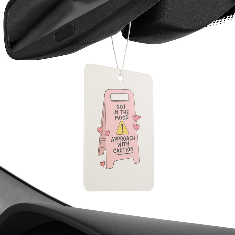 Funny Car Air Freshener: Quirky Decor - New Car, Pine, Black Ice Scents image 5
