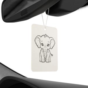 Elephant Car Air Freshener: New Car, Pine, Black Ice Scents image 5
